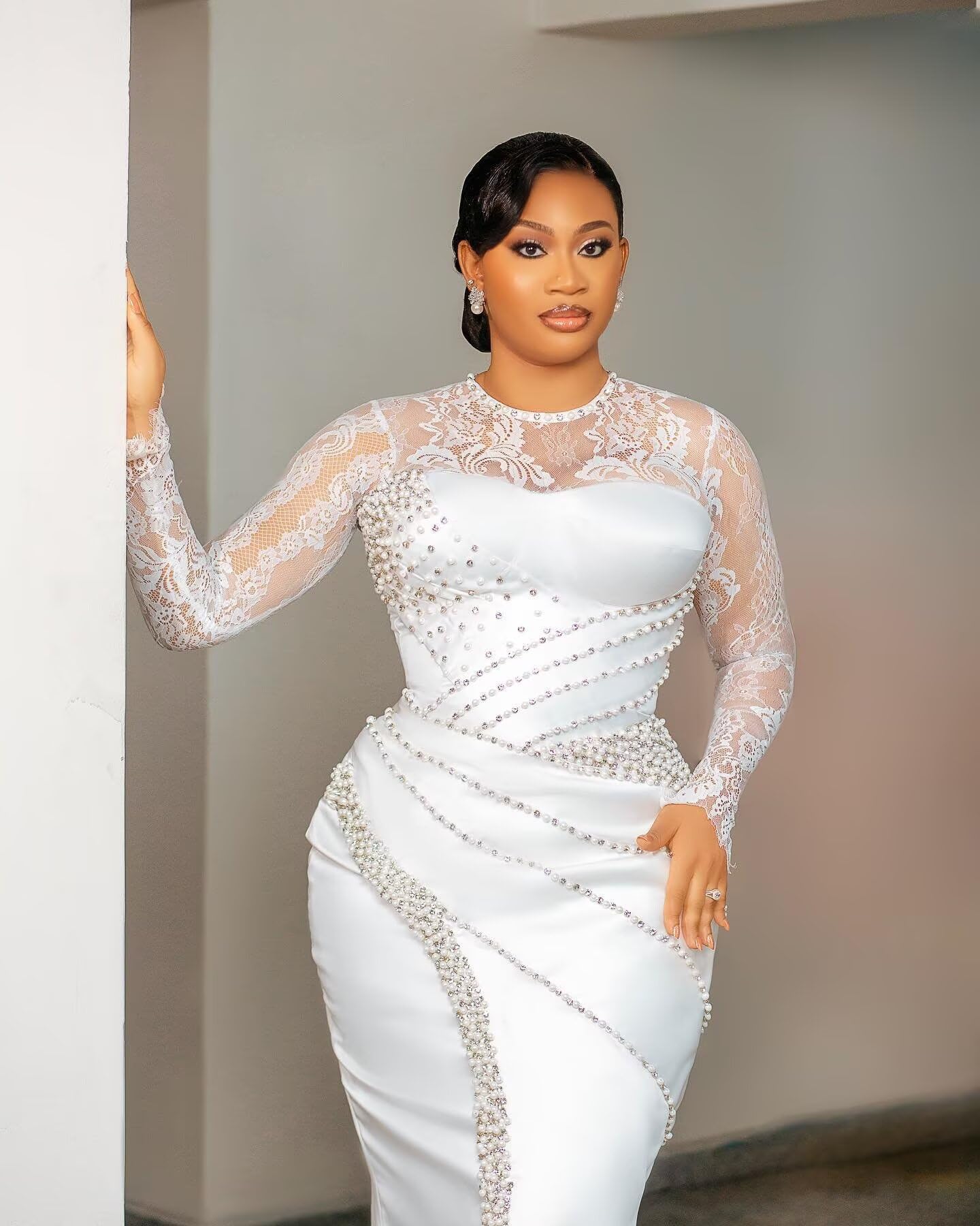 Civil Long Sleeve Wedding Dress