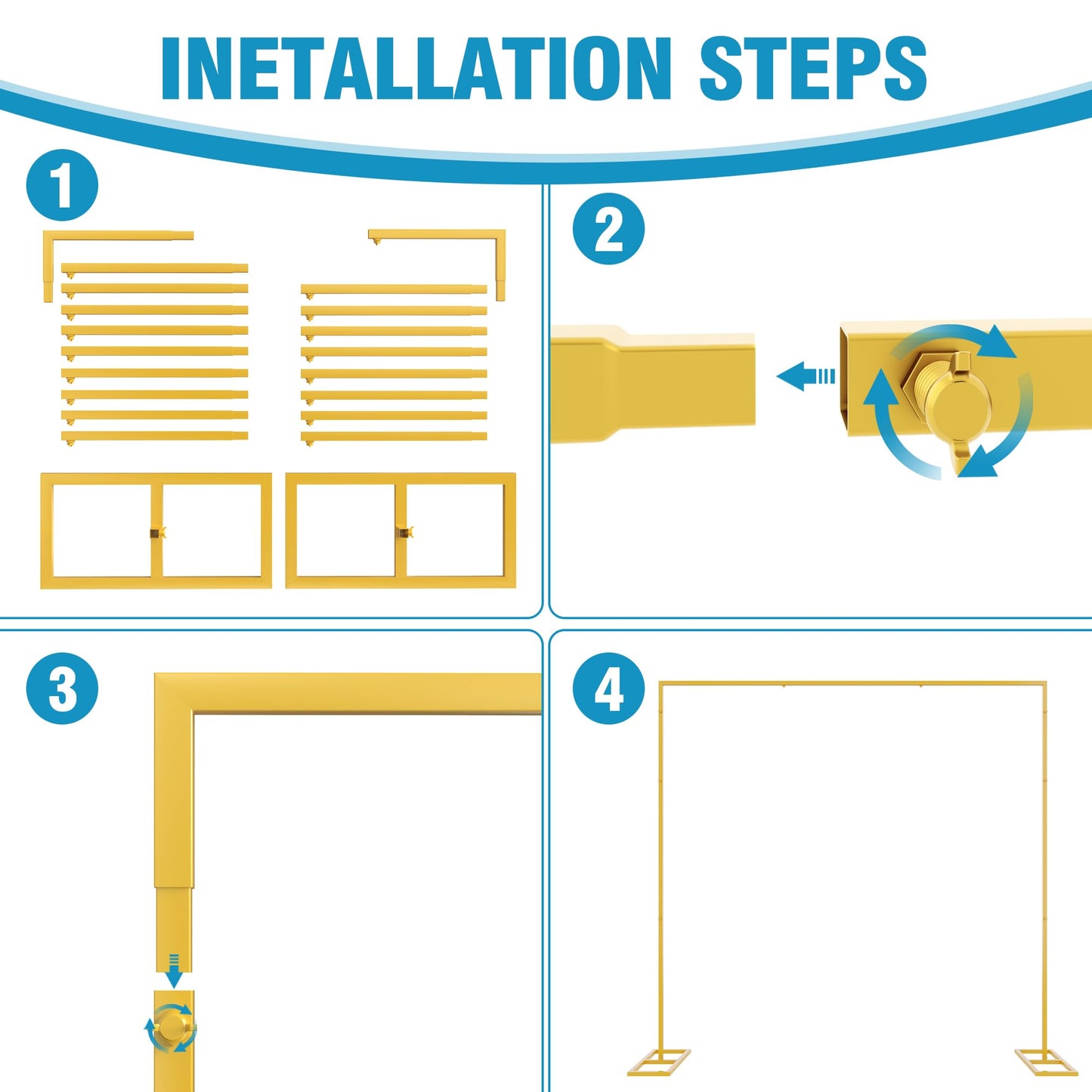 8FT x 8FT Backdrop Stand with Base