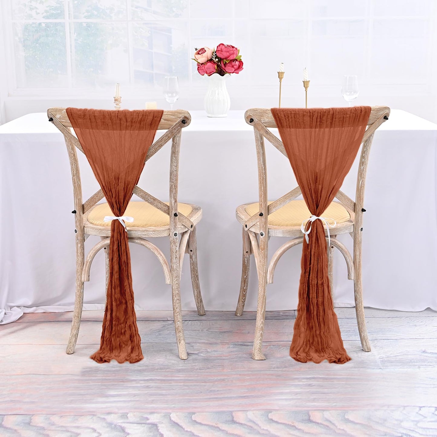 Cheesecloth Chair Sashes  50 PCS