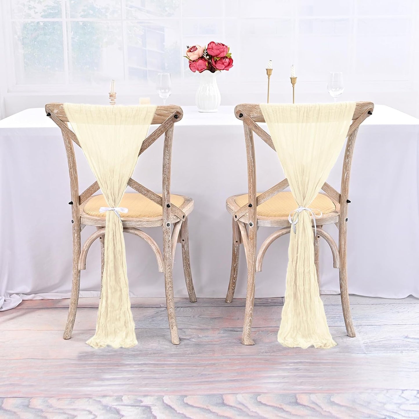 Cheesecloth Chair Sashes  50 PCS