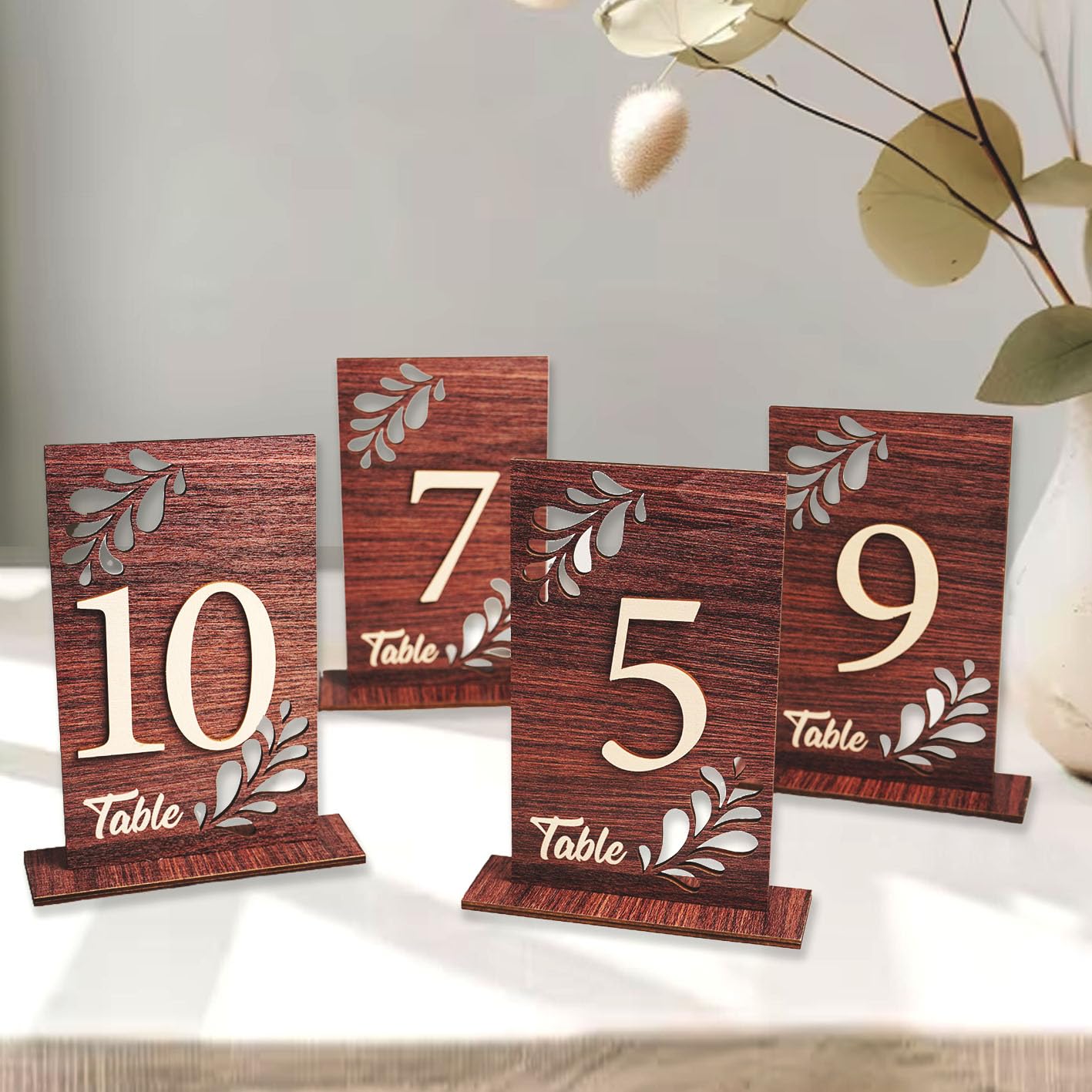 Wedding Table Numbers 1-20 Wooden