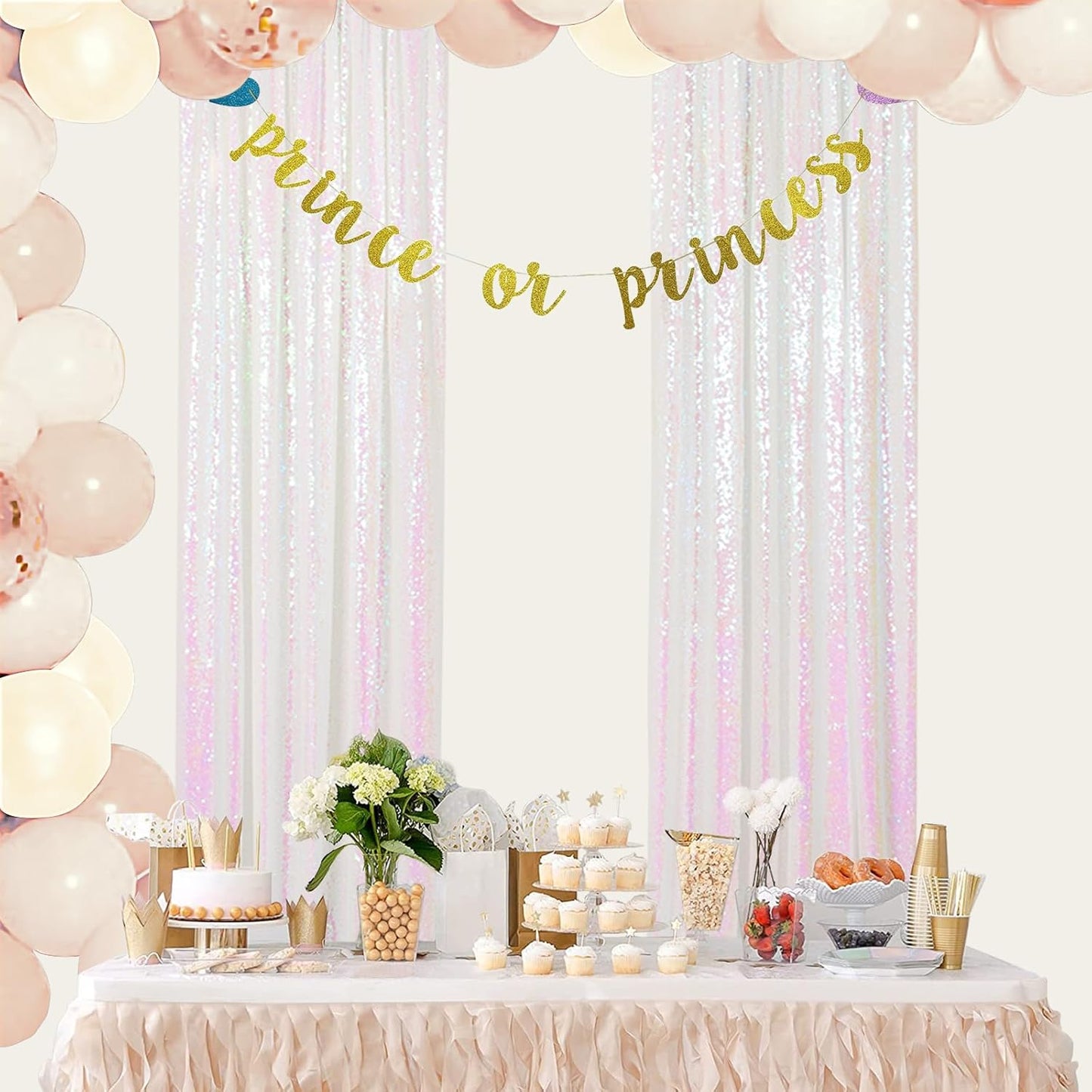 Sequin Curtains 2 Panels 2FTx8FT