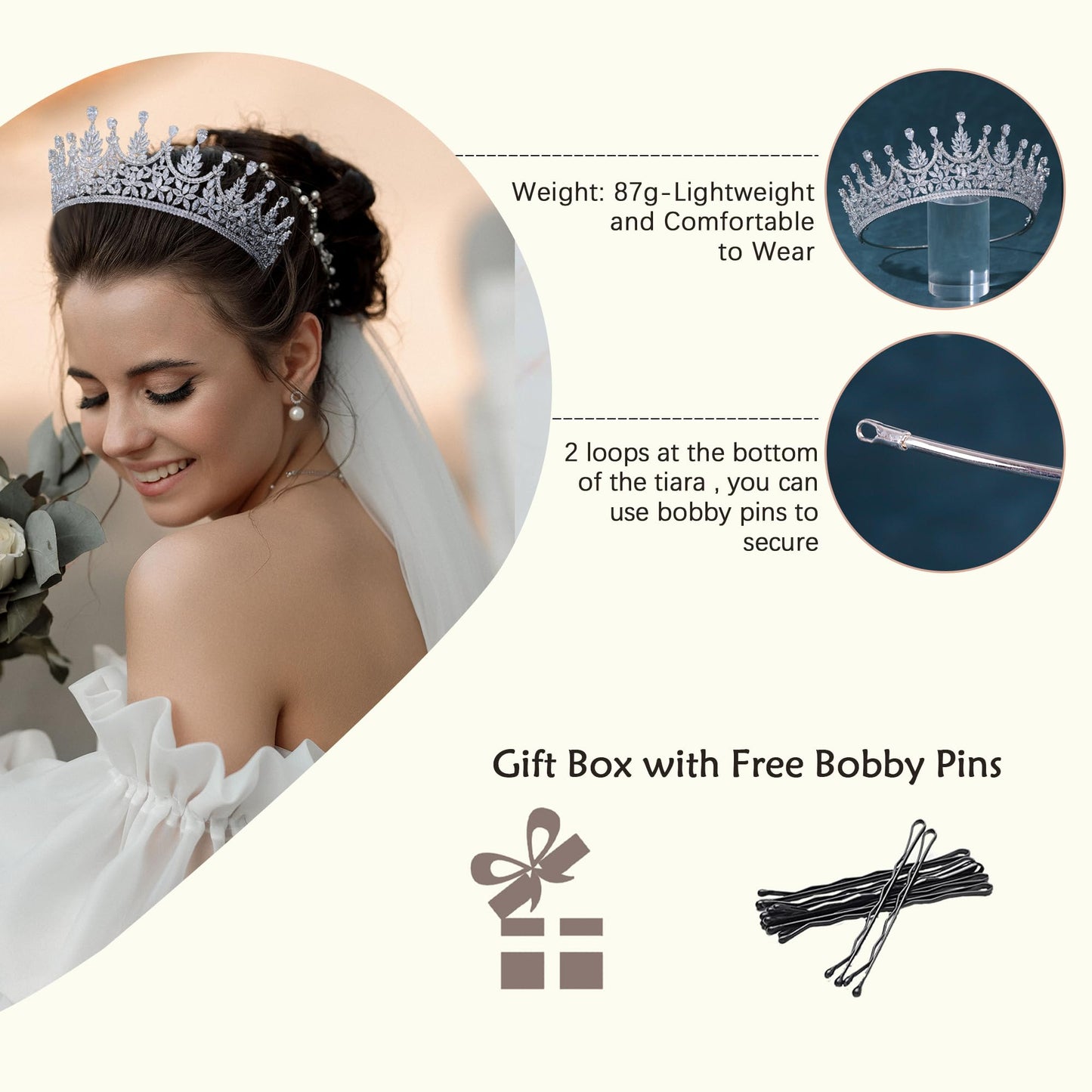 CZ Wedding Tiara