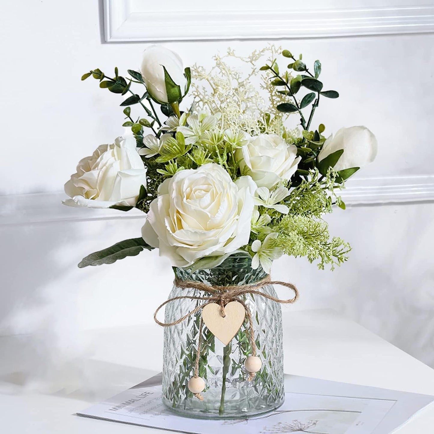 Mason Jar with Artificial Flowers