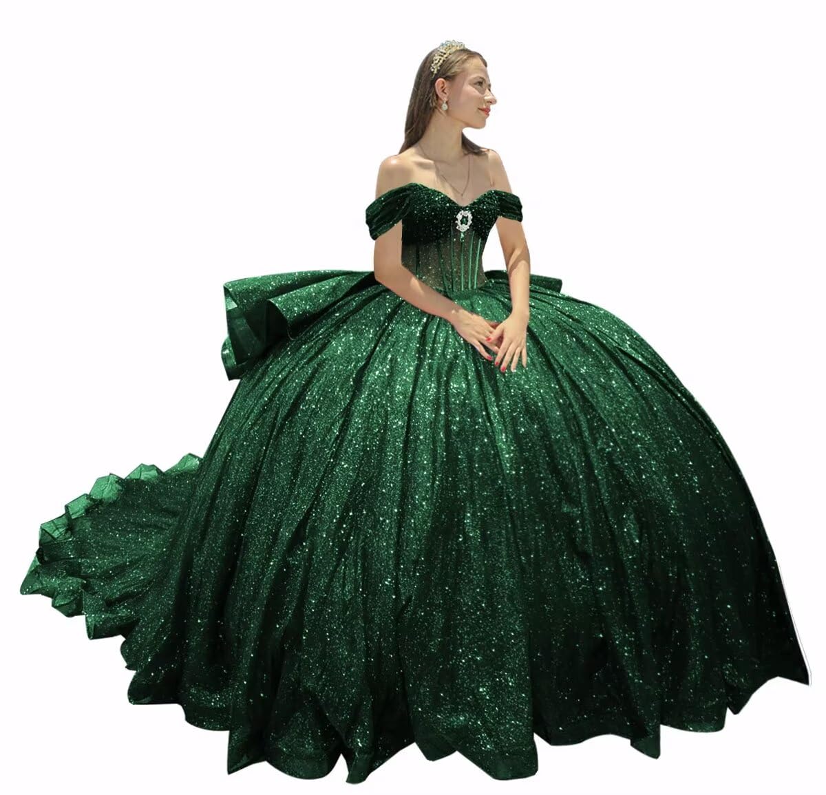 Quinceanera Dress Ball Gown Glitter