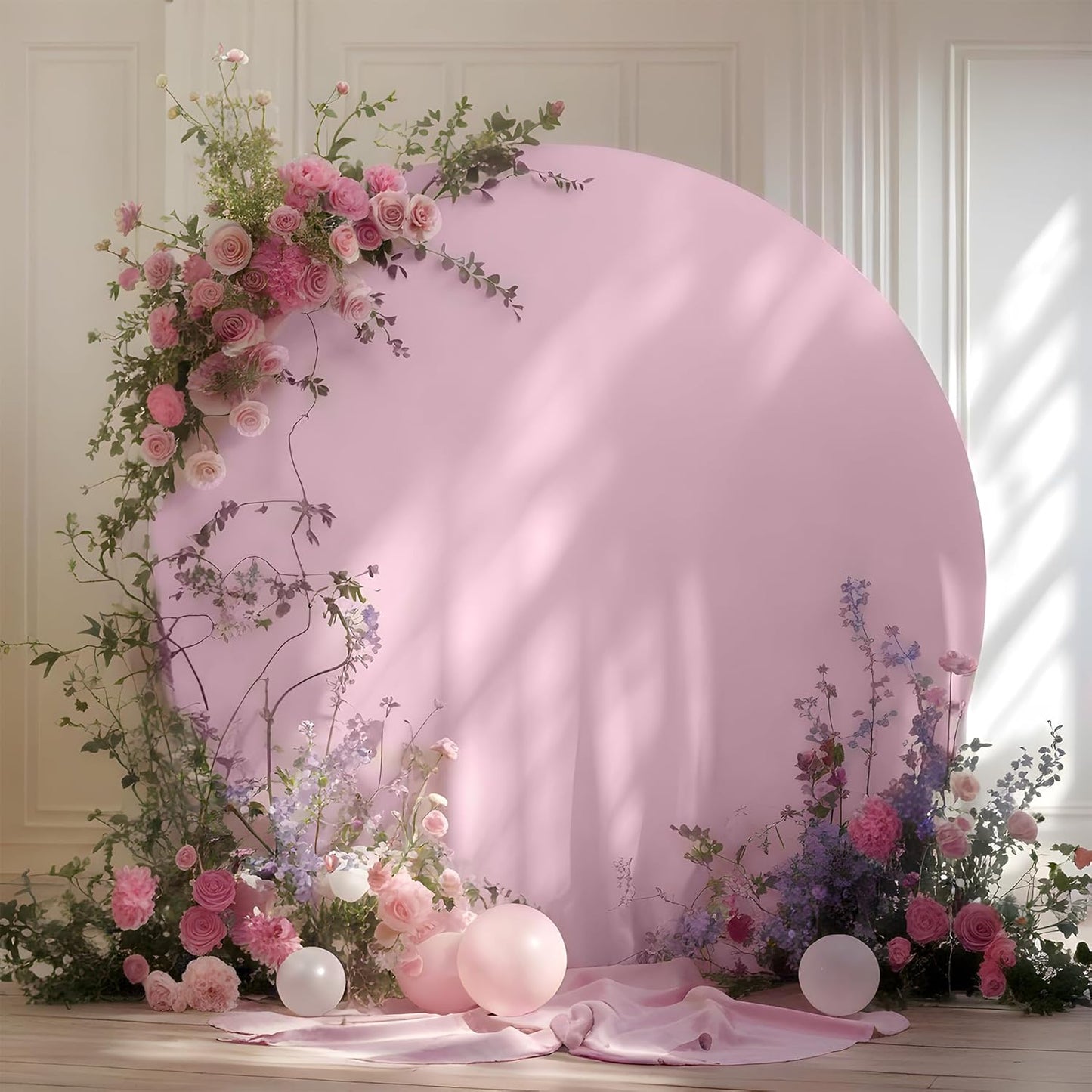 Round Backdrop Cover for 5 to 7.2ft Circle Stand