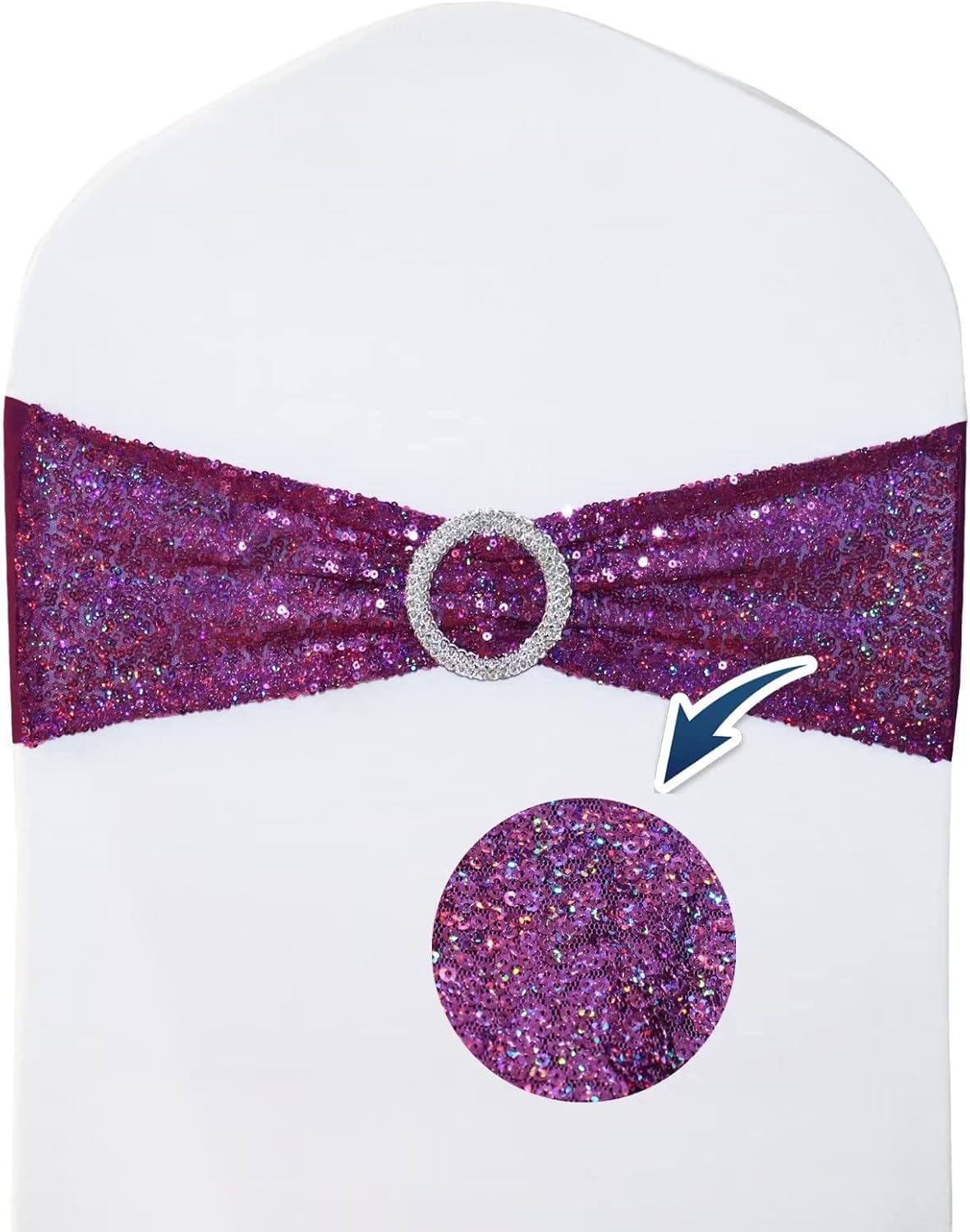 Sequin Chair Sash ( pack of 10 )