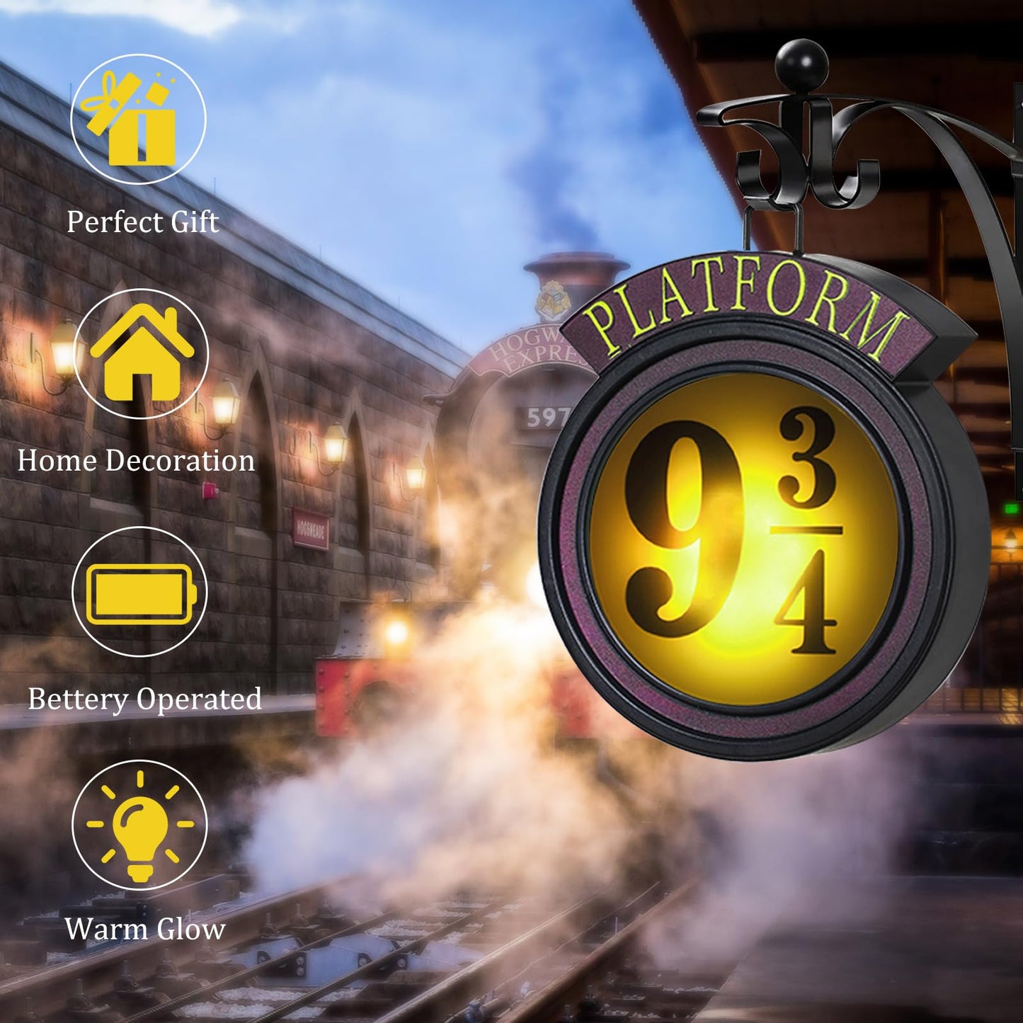 Your Home  Decor- Vintage Hanging 9 3/4 Night Light