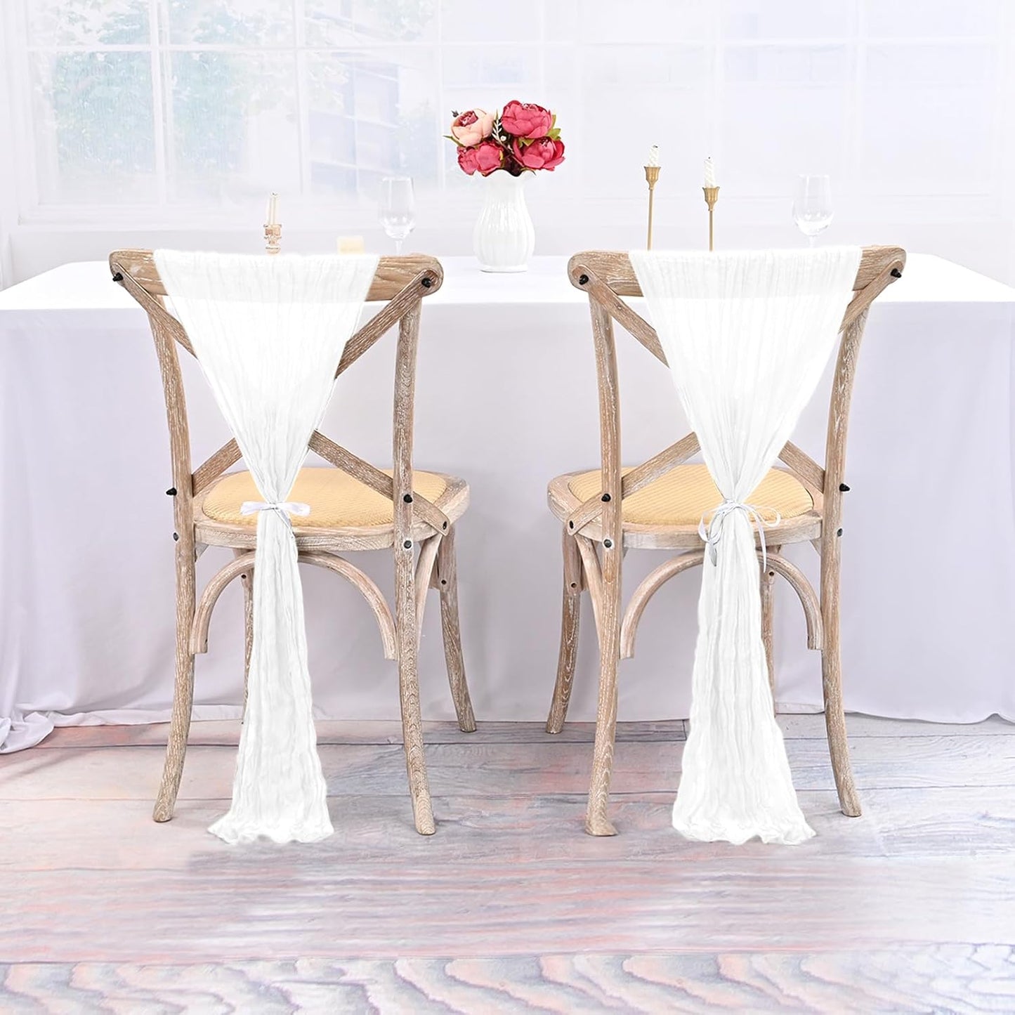 Cheesecloth Chair Sashes  50 PCS