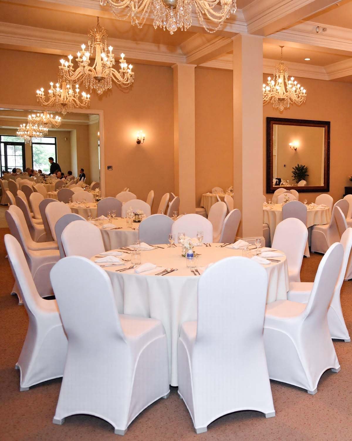100 Pcs White Chair Covers