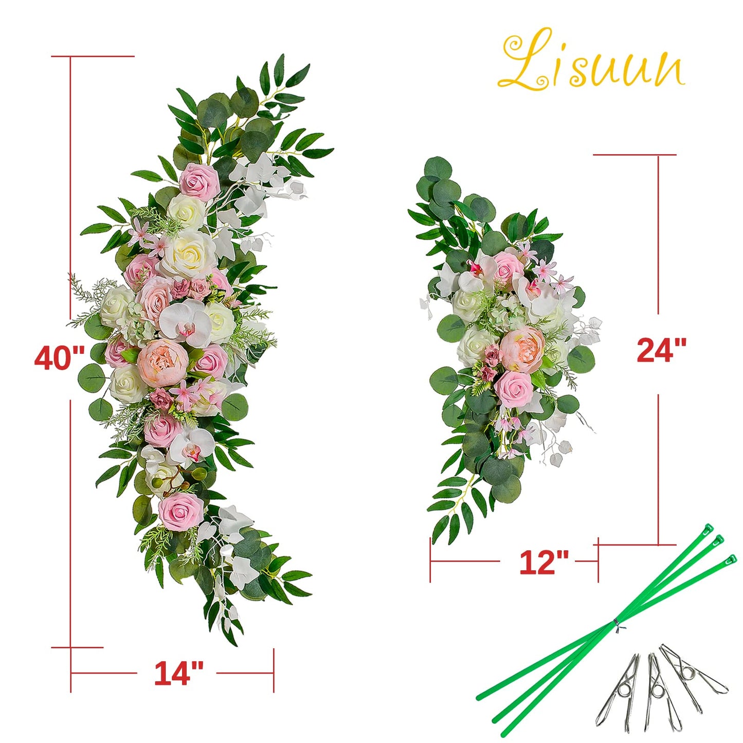 Large Flower Swag - Pack of 2