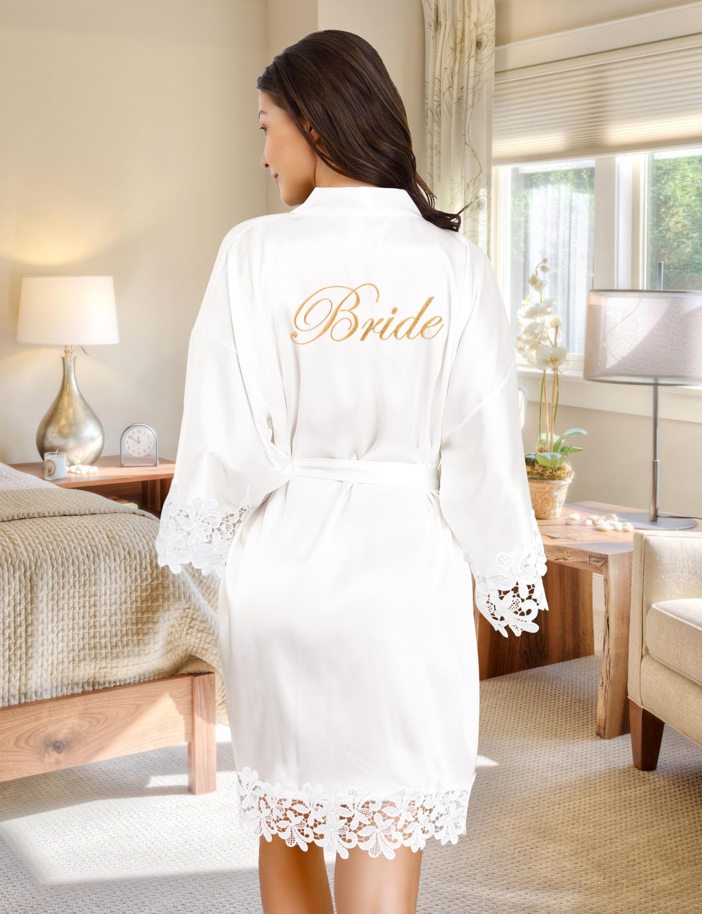 4 Pcs Bride Robe Set