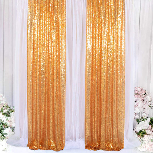 Sequin Curtains 2 Panels 2FTx8FT