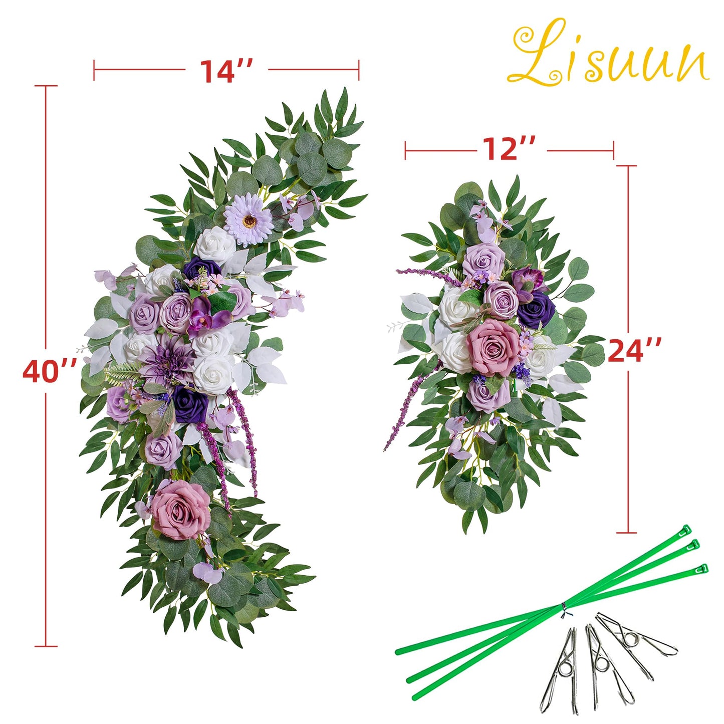 Large Flower Swag - Pack of 2