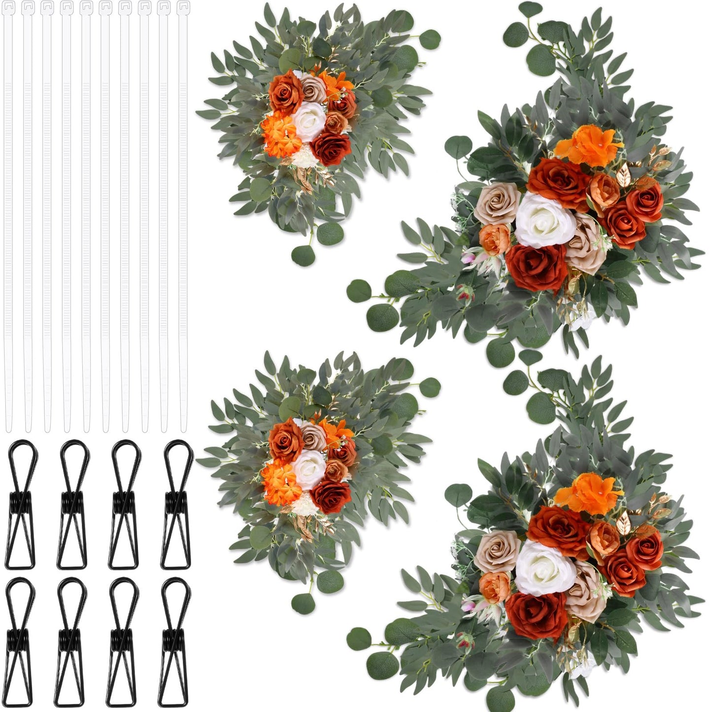 Wedding Arch Flowers Set of 4