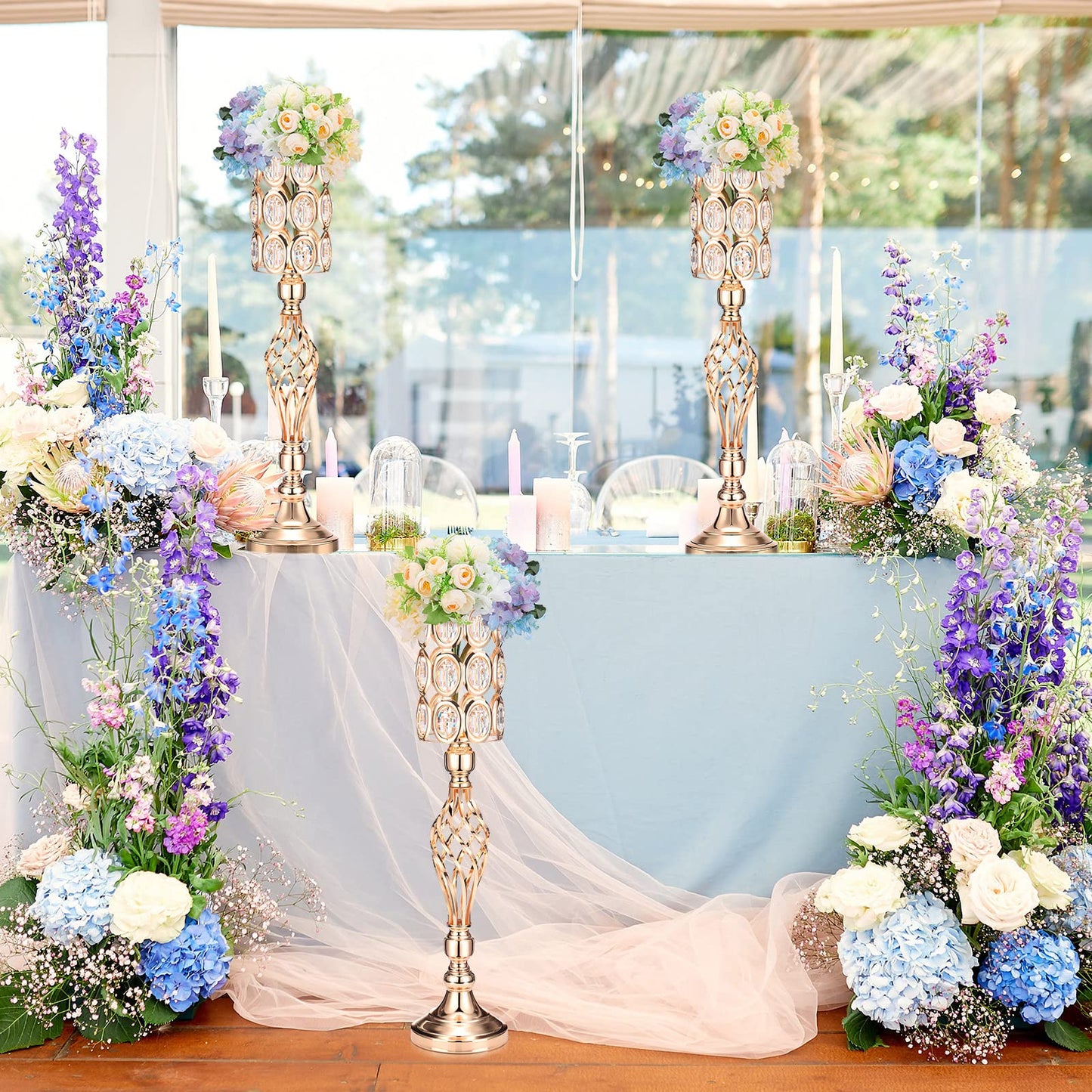 Diamond Crystal Wedding Centerpiece