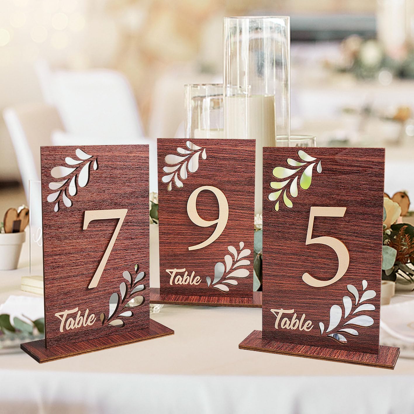 Wedding Table Numbers 1-20 Wooden