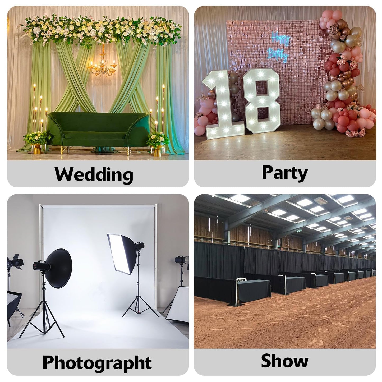 Pipe and Drape Backdrop Stand