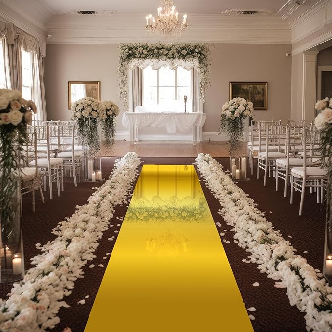 Silver/Gold Mirror Effect Aisle Runner