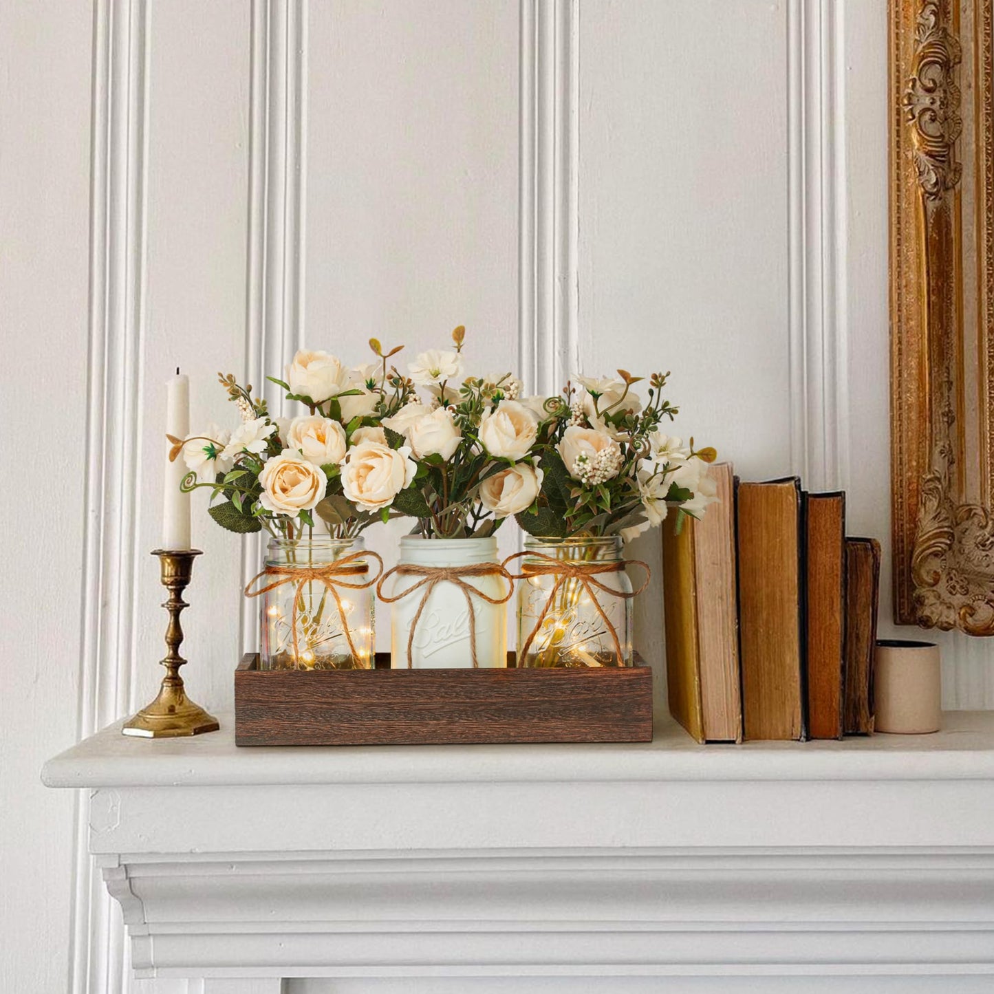 3 Pcs Mason Jar Centerpiece